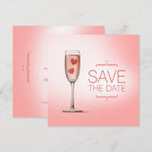 Love Potion Roze Bewaar de Datum Save The Date (Voorkant / Achterkant)