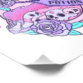 Love Potion Schattige Roze Halloween Potion Fles Foto Afdruk (Hoek)