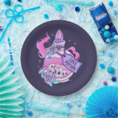 Love Potion Schattige Roze Halloween Potion Fles Papieren Bordje (Feest)