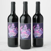Love Potion Schattige Roze Halloween Potion Fles Wijn Etiket (Flessen)