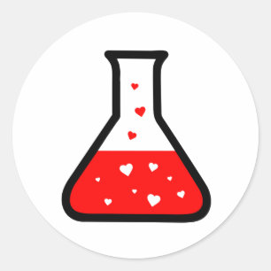Love Potion (Science) Ronde Sticker