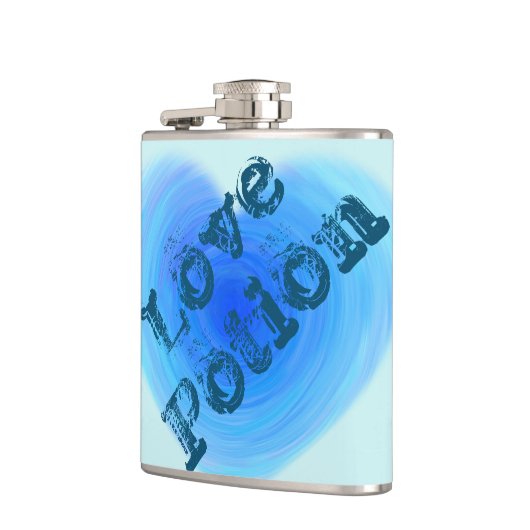 Love Potion Waterverf Heart Funny Alcohol Humor Heupfles (Links)