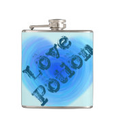 Love Potion Waterverf Heart Funny Alcohol Humor Heupfles (Voorkant)
