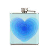 Love Potion Waterverf Heart Funny Alcohol Humor Heupfles (Achterkant)