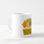 🌞🌈 “Love – Powered by Sunshine & Rainbows” Mug Koffiemok (Voorkant links)