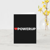 Love Powerup - Hart Kaart (Gele Bloem)