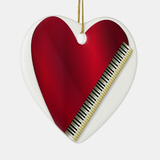 Love Pplay Piano Keramisch Ornament (Rechts)