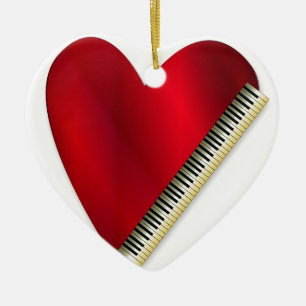 Love Pplay Piano Keramisch Ornament