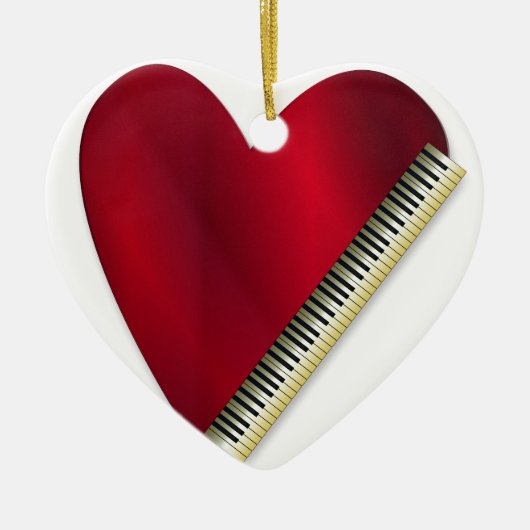 Love Pplay Piano Keramisch Ornament (Voorkant)