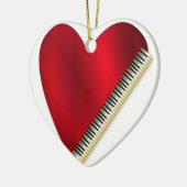 Love Pplay Piano Keramisch Ornament (Links)