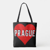 Love Prague, Tsjechië. Tote Bag (Achterkant)