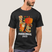 Love Preschool Funny Turkije Pompoen Herfst 2025 A T-shirt (Voorkant)