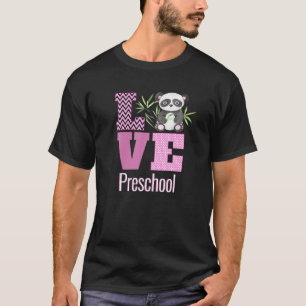 Love Preschool Panda Beer Preschool Teacher Cute G T-shirt