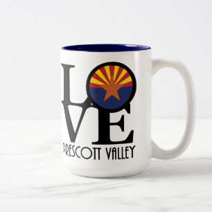 LOVE Prescott Valley 15oz Tweekleurige Koffiemok