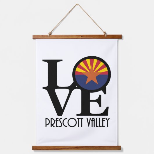 LOVE Prescott Valley Arizona Hangend Wandkleed (Voorkant)