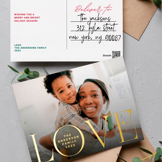 LOVE prettige feestdagen Moderne fotografie kerst