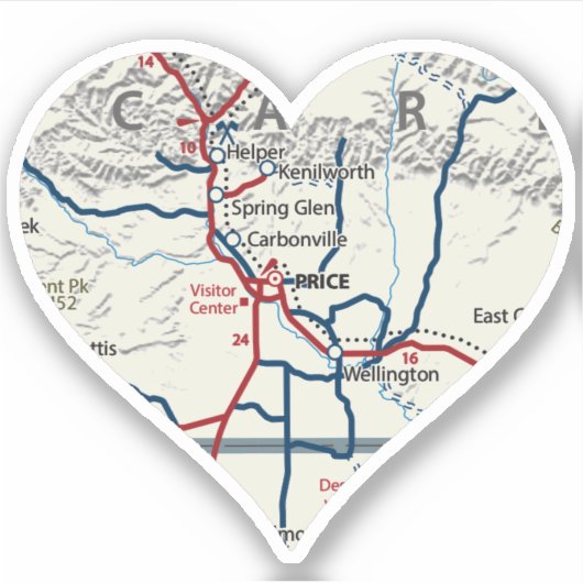 Love Price Utah Sticker (Voorkant)