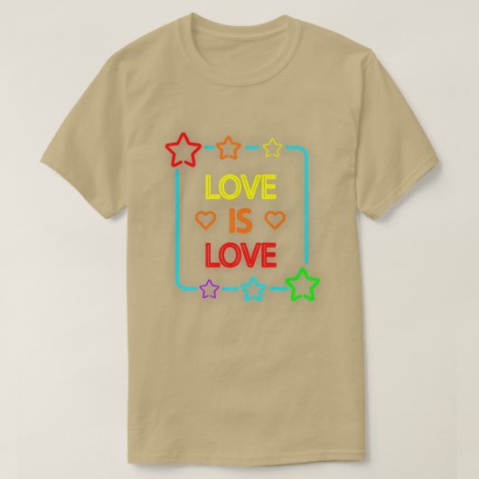 Love Pride Day Peace Day - LGBTQ Pride Mon T-shirt (Design voorkant)