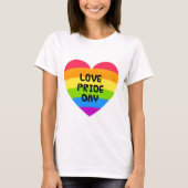 Love Pride Day witte vrouwen T-shirt (Voorkant)