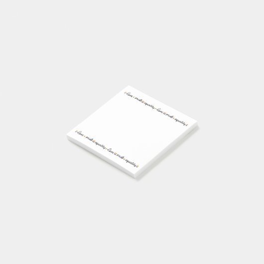 Love Pride Equality Post-it® Notes (Schuin)