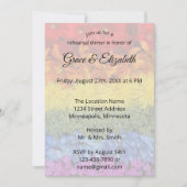 Love Pride Floral Rehearsal Dinner Kaart (Voorkant)