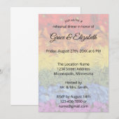 Love Pride Floral Rehearsal Dinner Kaart (Voorkant / Achterkant)