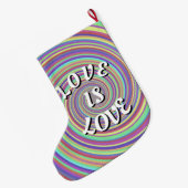 Love Pride Grote Kerstsok (Achterkant (Hangend))