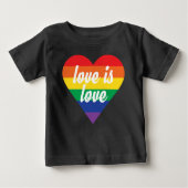 Love Pride Heart Baby Shirt (Voorkant)