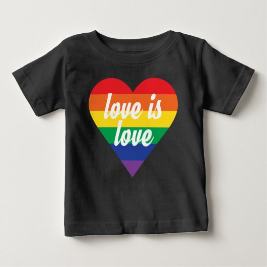 Love Pride Heart Baby Shirt (Voorkant)