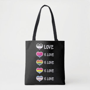 Love Pride LGBT Equal Rights Colorful Tote Bag
