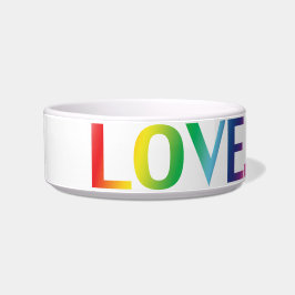 Love pride lgbt lgbt's gay queer regenboog kleuren voerbakje