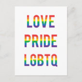 Love Pride LGBTQ Briefkaart (Voorkant)