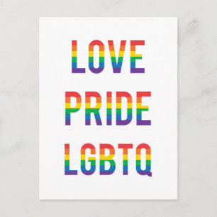 Love Pride LGBTQ Briefkaart