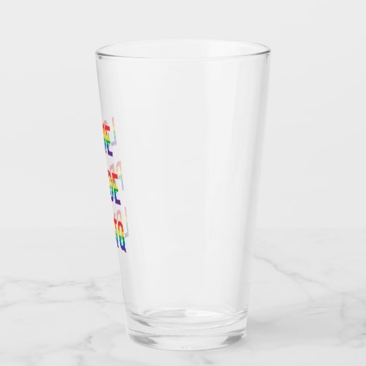 Love Pride LGBTQ Glas (Links)