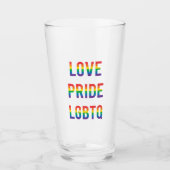 Love Pride LGBTQ Glas (Voorkant)
