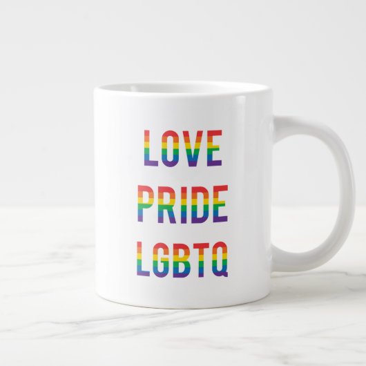 Love Pride LGBTQ Grote Koffiekop (Rechts)