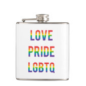 Love Pride LGBTQ Heupfles (Voorkant)