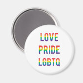 Love Pride LGBTQ Magneet (Voorkant / Achterkant)