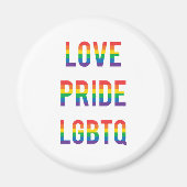 Love Pride LGBTQ Magneet (Voorkant)