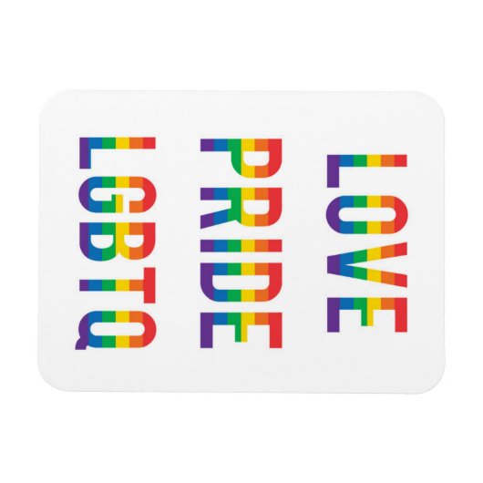 Love Pride LGBTQ Magneet (Horizontaal)