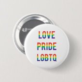 Love Pride LGBTQ Ronde Button 5,7 Cm (Voorkant /achterkant)