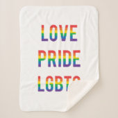 Love Pride LGBTQ Sherpa Deken (Voorkant)