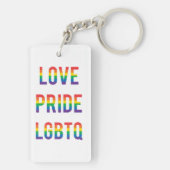 Love Pride LGBTQ Sleutelhanger (achterkant)