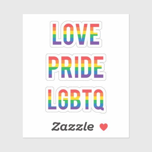 Love Pride LGBTQ Sticker (Vel)