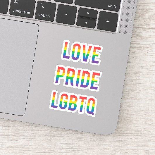 Love Pride LGBTQ Sticker (Detail)