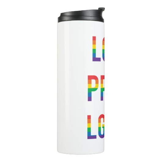 Love Pride LGBTQ Thermosbeker (Gedraaid links)