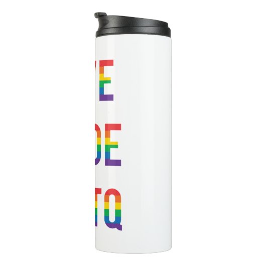 Love Pride LGBTQ Thermosbeker (Geroteerd rechts)