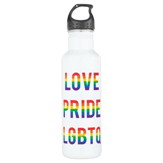 Love Pride LGBTQ Waterfles (Voorkant)