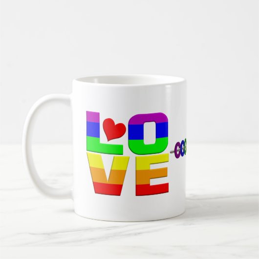 Love Pride-mok Koffiemok (Links)