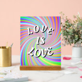 Love Pride Phone Ring Stand Acryl Bord (Huwelijk)